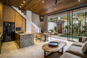 Deluxe Villa, 2 Bedrooms, Bathtub, Pool View | Living area - Villa Pereh by Alfred in Bali (Canggu)