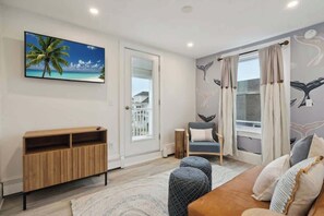 TV, offices - The Whale Tail | Ocean Views | Private Balcony (Hampton)