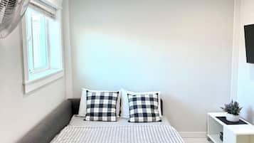 2 slaapkamers, een kluis op de kamer, gratis wifi, beddengoed