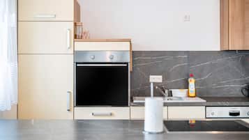 Fridge, oven, stovetop, dishwasher