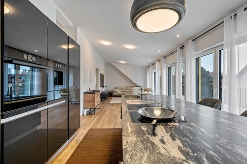 Apartment 'City Villa Bad Dürrheim - Penthouse' with Balcony and Wi-Fi