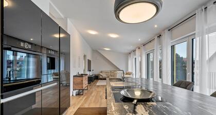 Apartment 'City Villa Bad Dürrheim - Penthouse' with Balcony and Wi-Fi
