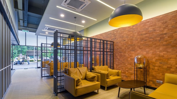 Sala de estar en el lobby