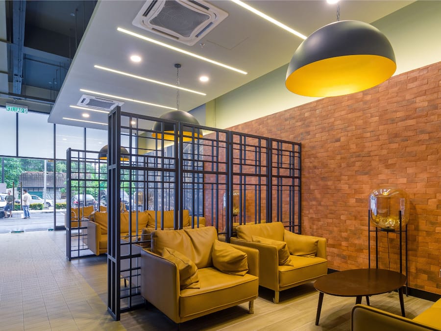 Zona de estar del vestíbulo