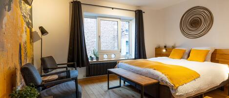 1 makuuhuone, silitysrauta/-lauta, vauvan matkasänky, ilmainen Wi-Fi