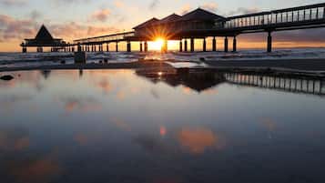 Vlak bij het strand