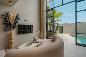 Deluxe Villa | Living area | Flat-screen TV - Vesna Townhouse 7  (Canggu)