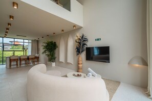Deluxe Villa | Living area | Flat-screen TV - Vesna Townhouse 7  (Canggu)