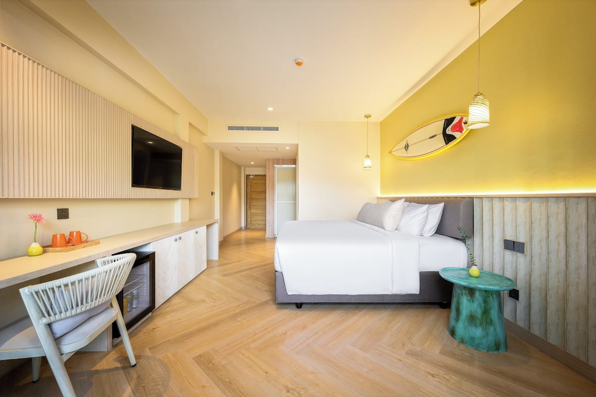Chambre Double Deluxe, 1 trĂšs grand lit, balcon