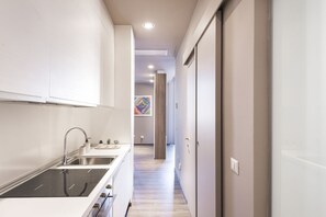 Fridge, oven, stovetop, dishwasher