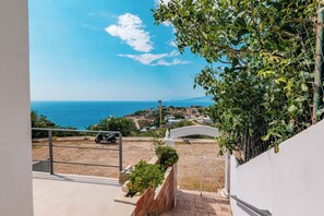 Vista frontal de la propiedad