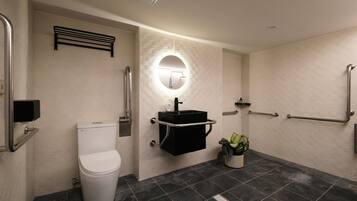 Hair dryer, slippers