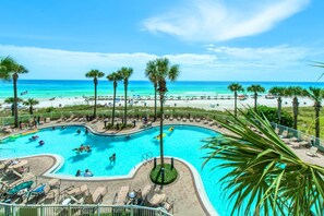 A heated pool - Beachfront and Awesome! Best Gulf Front 2Br in Grand Panama. This is the One! (Panama City Beach)