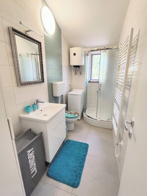 Regadera y secadora de cabello 