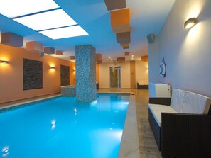 Indoor pool, a heated pool