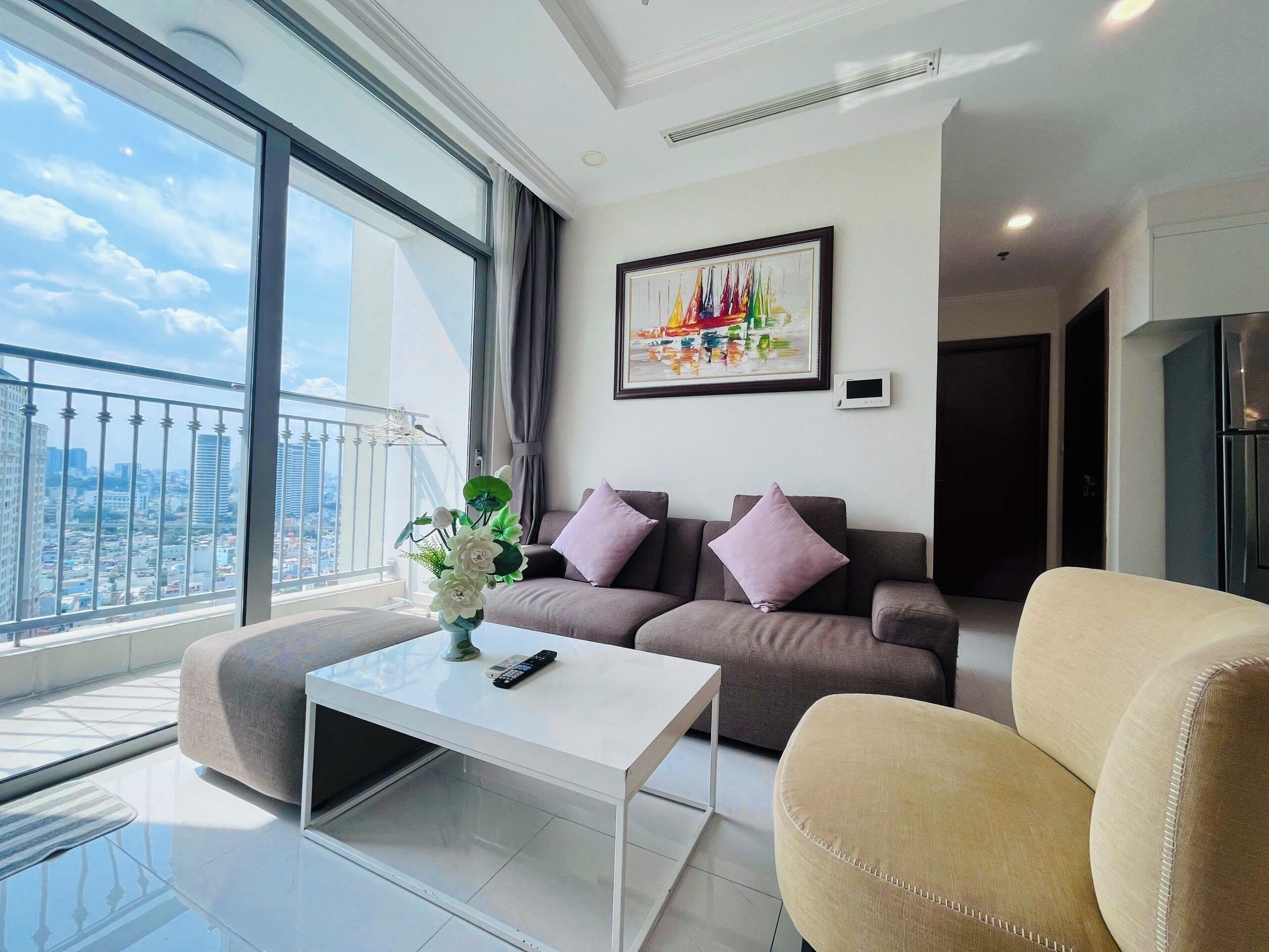 Appartement, 2 chambres | Bureau, système d’insonorisation, fer et planche à repasser