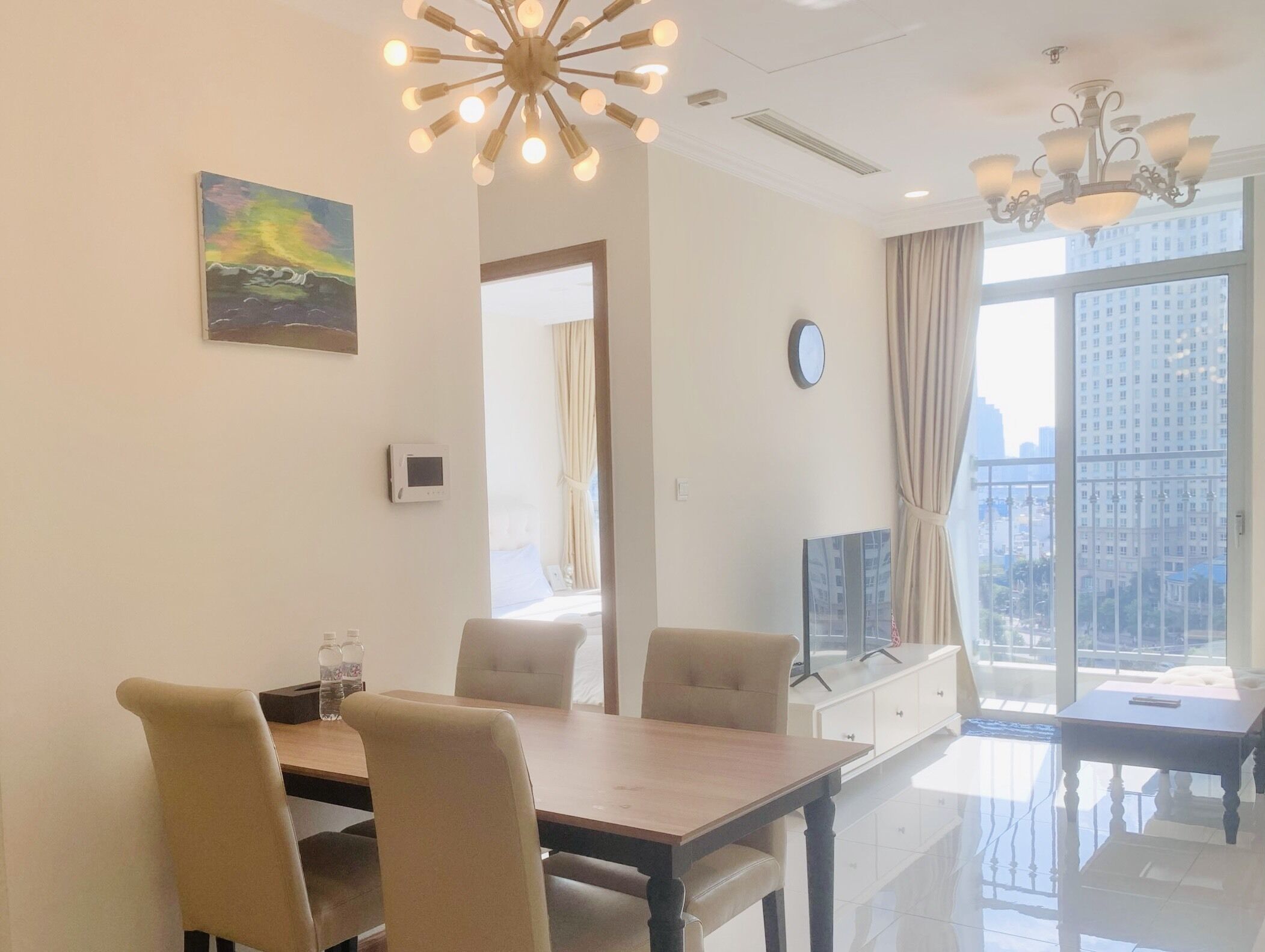 Apartamento de lujo, 1 habitación | Zona de estar