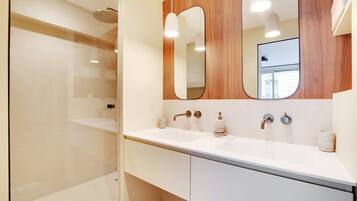 Shower, hair dryer