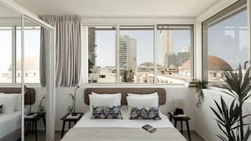 One Bedroom Superior Apartment with City or Sea View | Wi-Fi de cortesia, roupa de cama