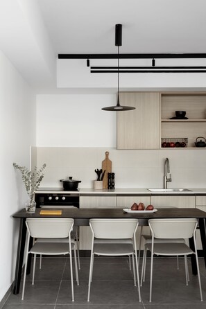 Premium Apartment, 2 Bedrooms, City View | Private kitchen | Microwave, oven, dishwasher, cookware/dishes/utensils - Mr. Rothschild by TLV2GO (Tel Aviv)