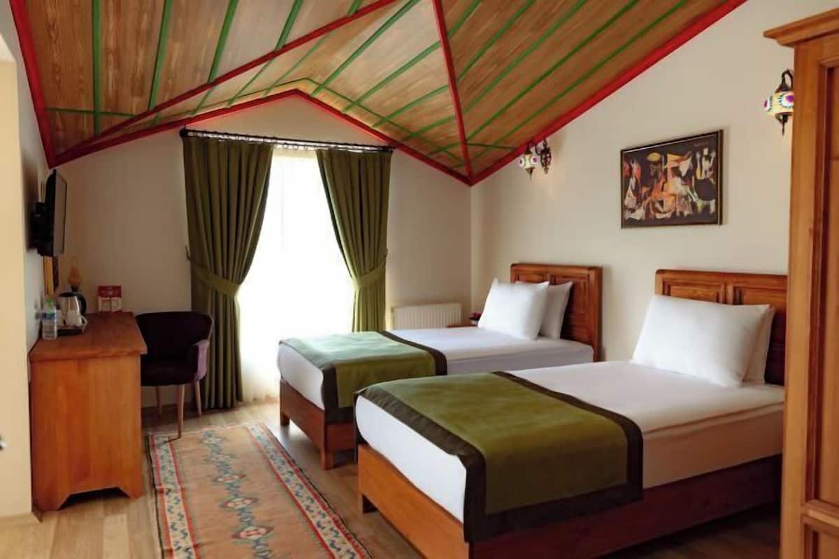 Premium bedding, minibar, desk, laptop workspace