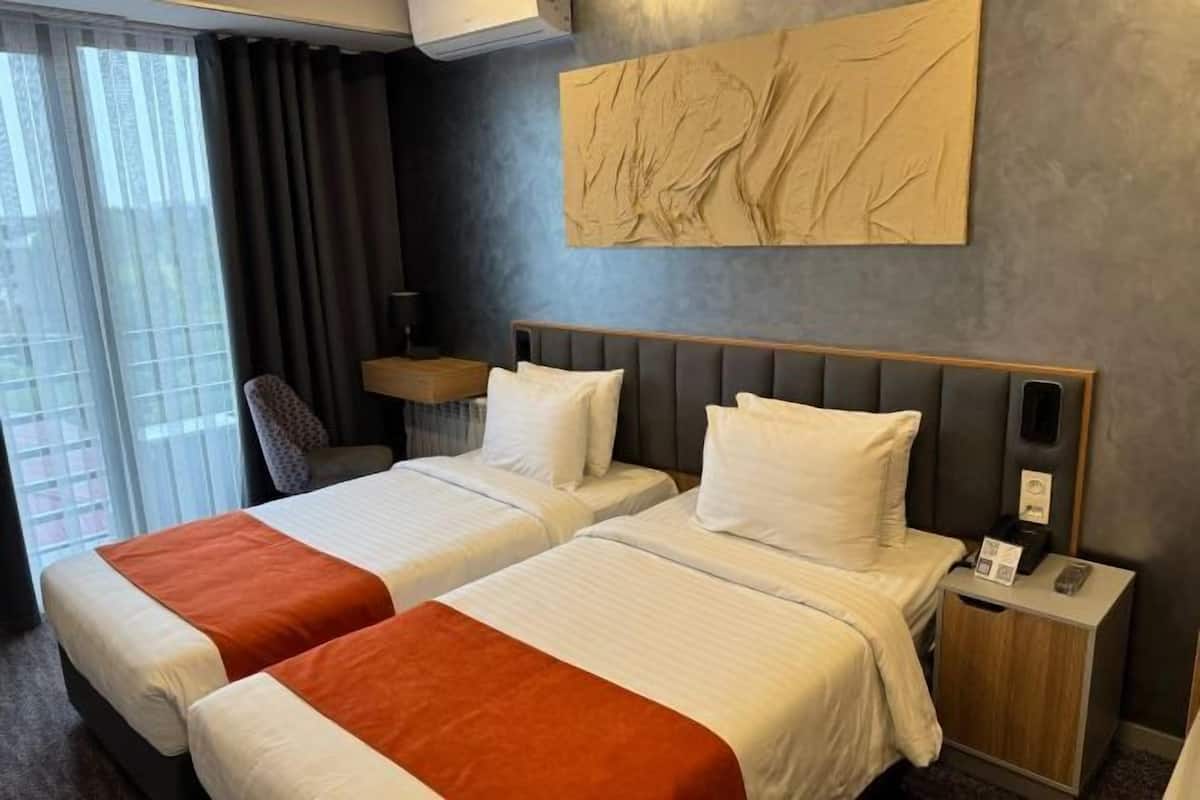 Minibar, caja de seguridad en la habitación y muebles diferentes