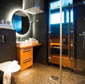 Heated floors (bathroom) - Kurula's Resort (Pyhätunturi)