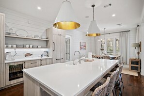Fridge, microwave, oven, stovetop - Private Pool Retreat with Sitting Spa, Forest Views, and 4 Adult Bikes (Santa Rosa Beach)