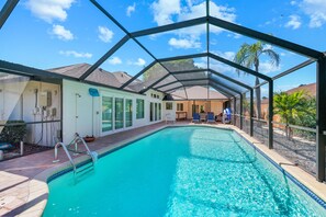 A heated pool