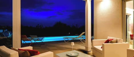 Una piscina riscaldata