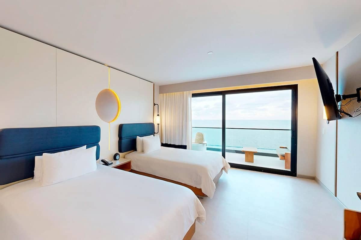 Free minibar, in-room safe, desk, blackout drapes