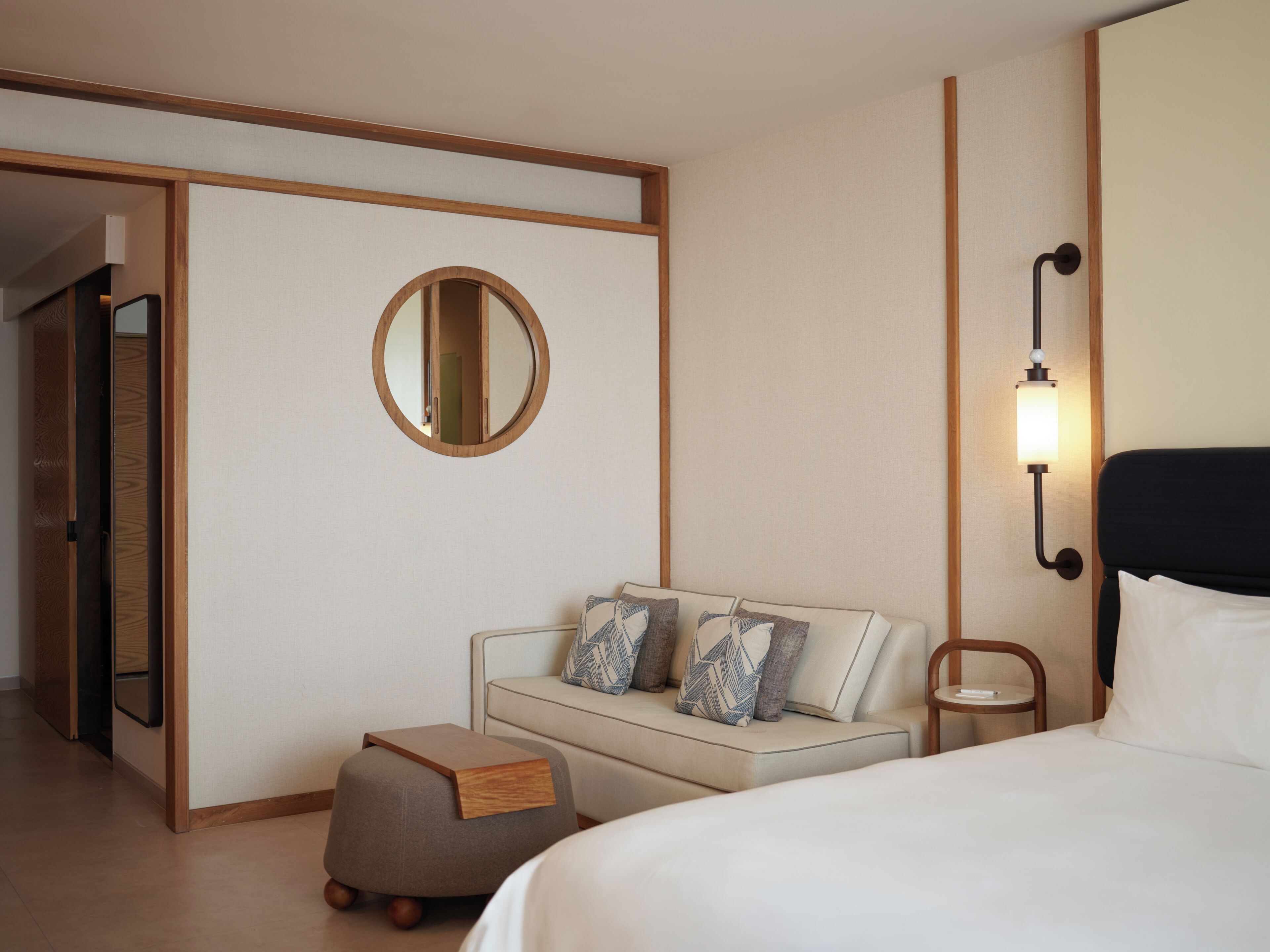 Minibar (free items), in-room safe, desk, blackout drapes