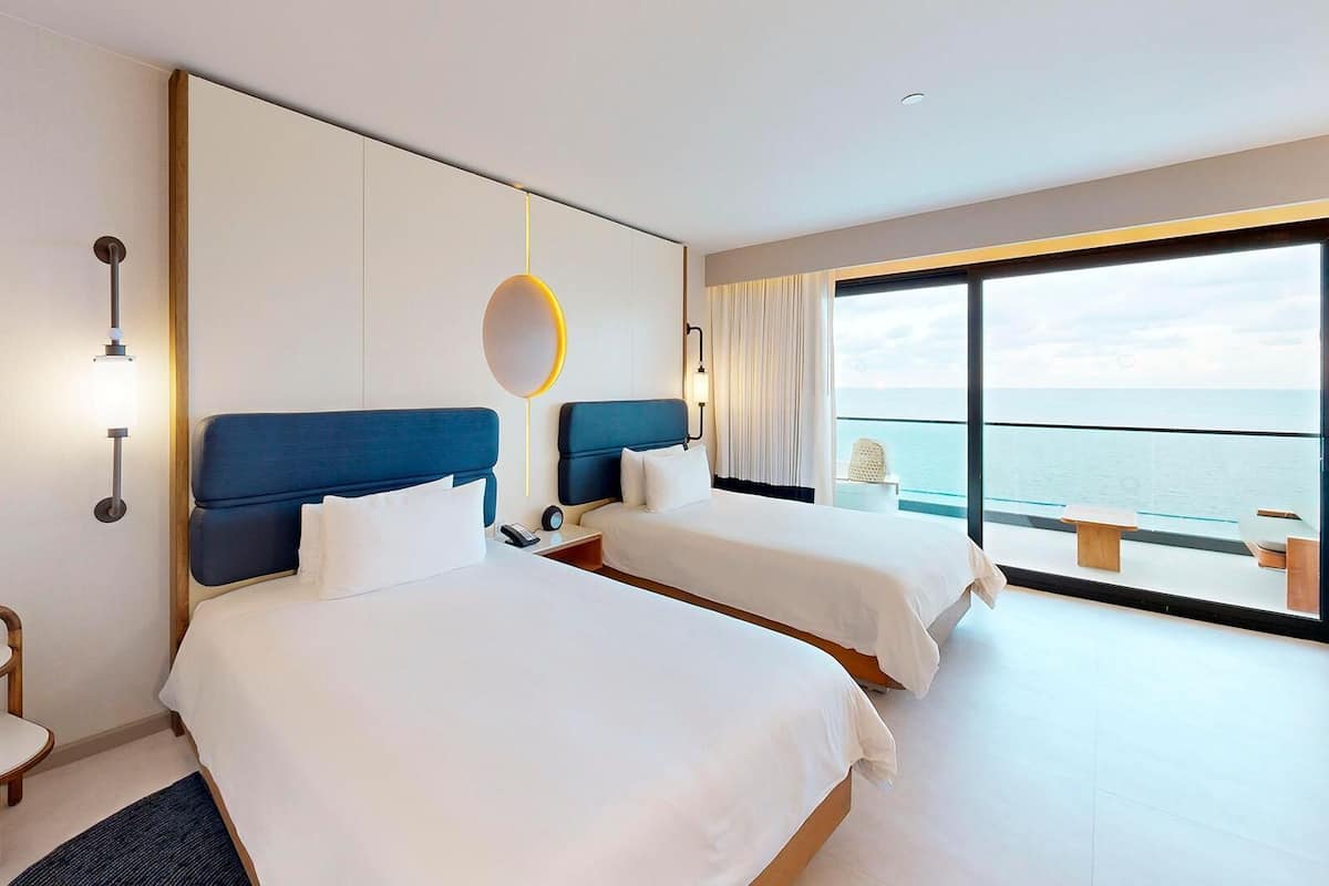 Free minibar, in-room safe, desk, blackout drapes