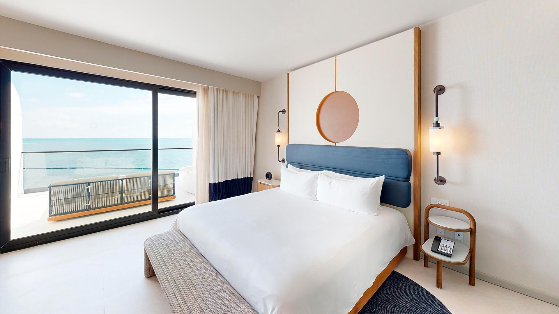 Free minibar, in-room safe, desk, blackout drapes