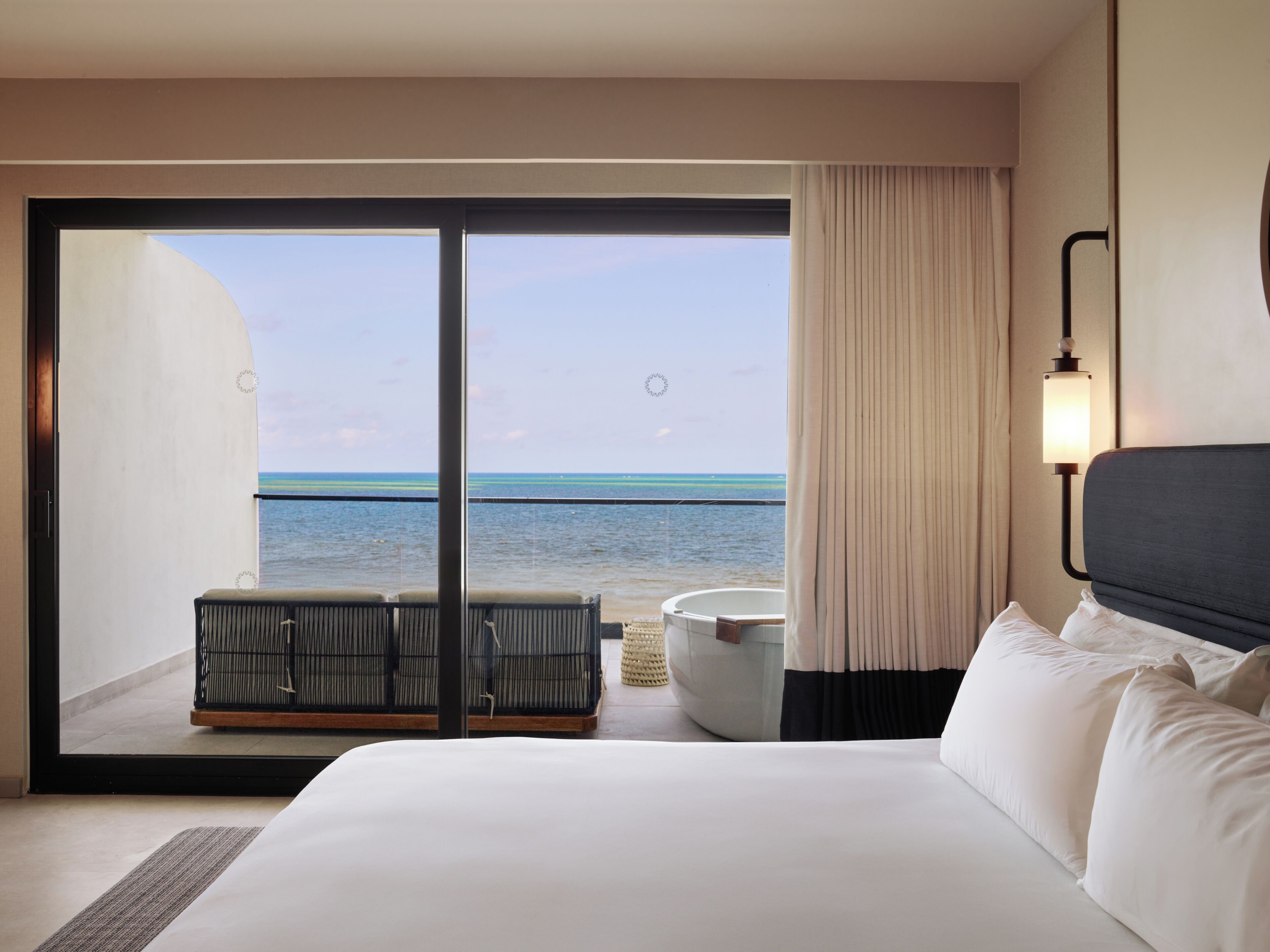 Free minibar, in-room safe, desk, blackout curtains