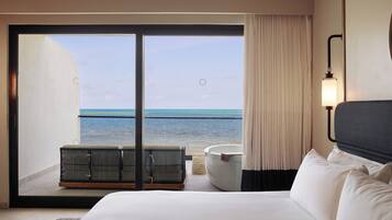 Free minibar, in-room safe, desk, blackout curtains