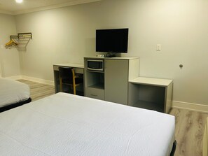 Room, 2 Queen Beds | 1 bedroom, blackout curtains, soundproofing, iron/ironing board
