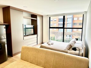 Senior Apartment (EE06I) | 1 bedroom, premium bedding, down comforters, individually decorated