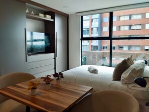 Senior Apartment (SE02I) | 1 bedroom, premium bedding, down comforters, individually decorated