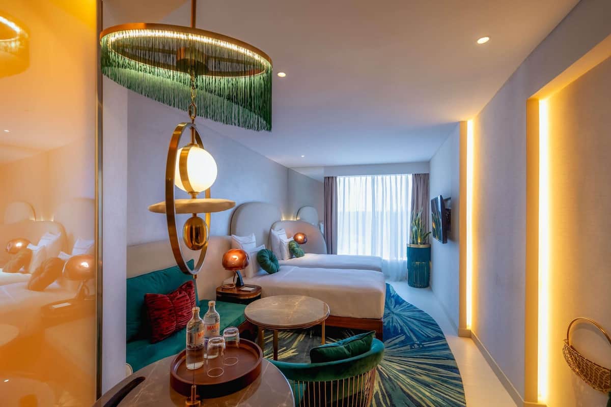 1 sovrum, allergitestade sÀngklÀder och minibar