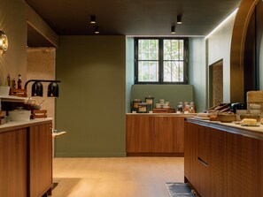 Daily buffet breakfast (EUR 24 per person)