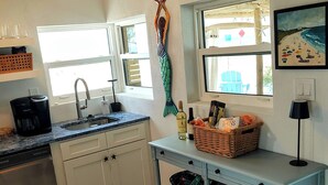 Private kitchen - Manasota Key Beach Cottage Just Thirty Steps from the Beach (Englewood)