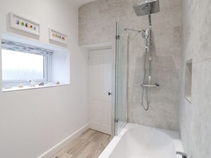 Shower, hair dryer