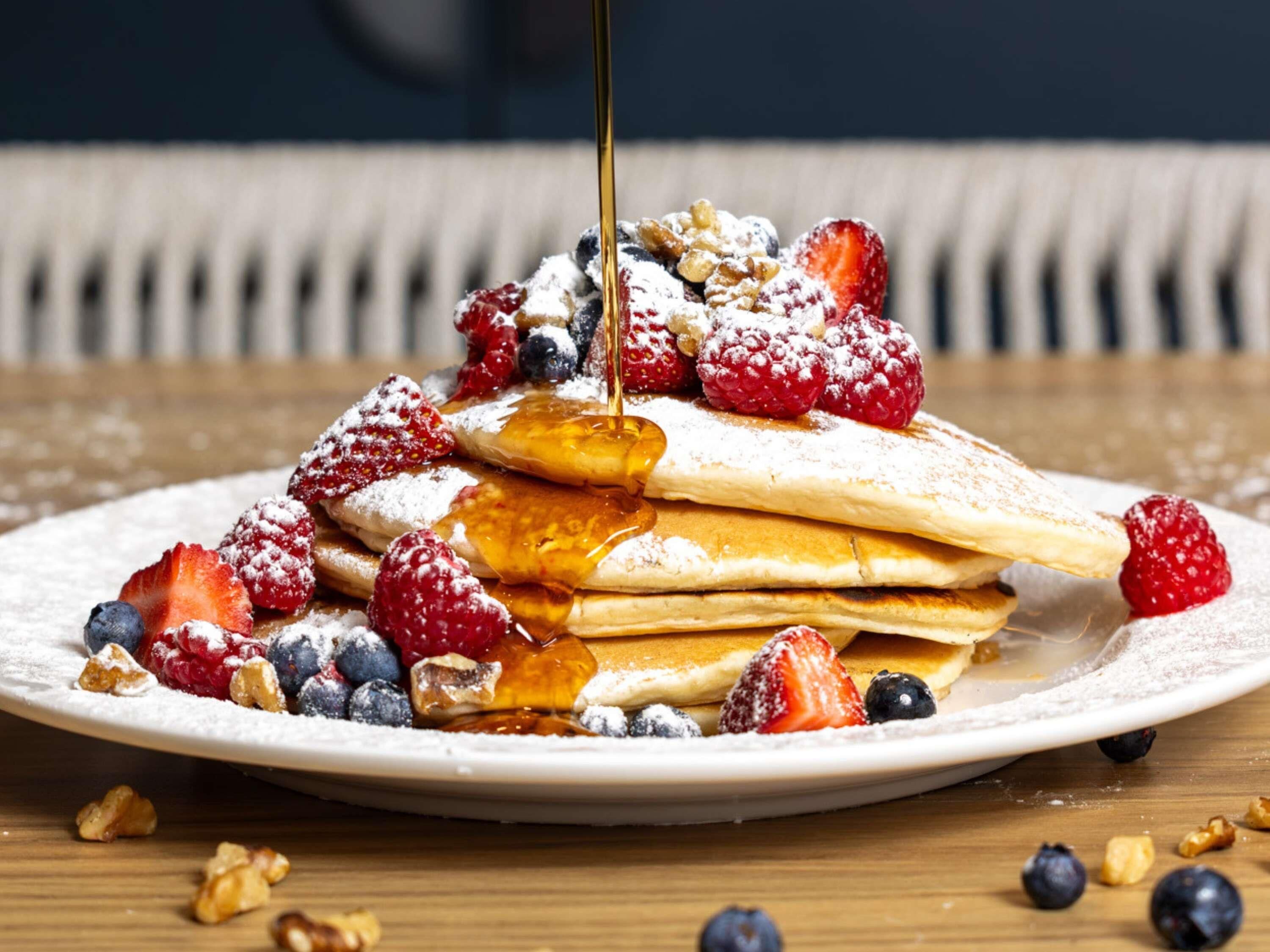 Café da manhã com buffet todos os dias mediante uma taxa