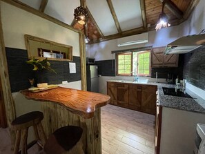 Full-size fridge, microwave, electric kettle, rice cooker - Anse Severe Beach Villa (La Digue)