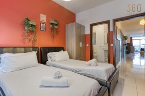 Desk, iron/ironing board, travel crib, WiFi