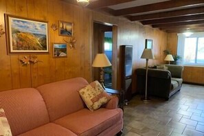 Televisión, chimenea y tenis de mesa 