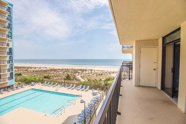 Pool - Oceanfront Building With Great Ocean and Bay Views (Ocean City)