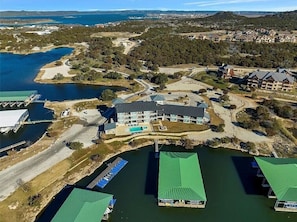 Exterior - NEW! First Floor Pool side PK Lake Luxury Condo - Hot Tub, FirePit, Gym, Laundry (Graford)