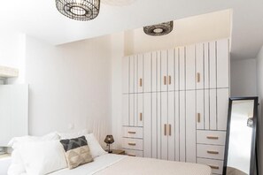 Deluxe Apartment | Hypo-allergenic bedding, in-room safe, laptop workspace, blackout drapes - Serenity Village (Naxos)